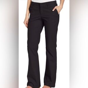 Dickies Women's Flat Front Stretch Cotton Blend Pants